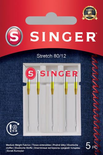 Singer Stretch Needle 80/12 5PK